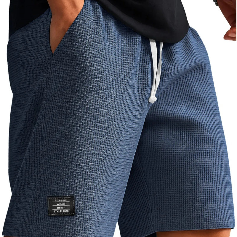 Men's Waffle-Weave Cropped Shorts | 10 Colours M-4XL