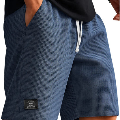 Men's Waffle-Weave Cropped Shorts | 10 Colours M-4XL