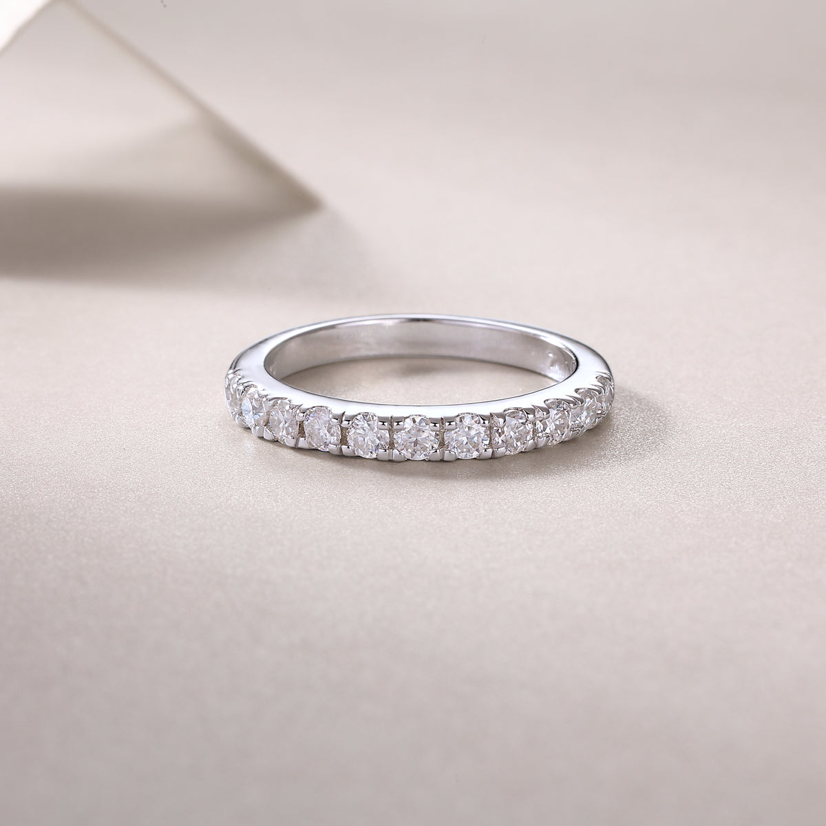 Moissanite 925 Sterling Silver Ring | Gold, Platinum & Rose Gold | GRA Certified