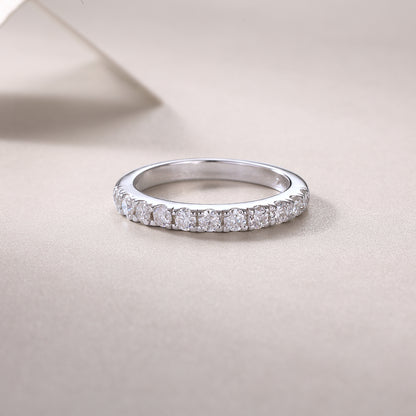 Moissanite 925 Sterling Silver Ring | Gold, Platinum & Rose Gold | GRA Certified