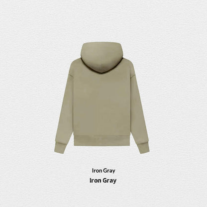 Women's Fleece-Lined Cotton Hoodie | Solid Colour Pullover Sweatshirt