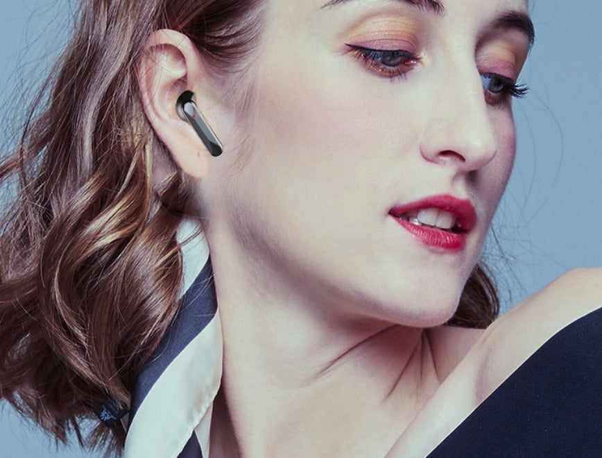 Bluetooth 5.0 Wireless Earphones | Power Display | Black & White