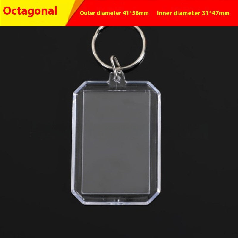 Clear Acrylic Keychain Blank | 16 Shapes | DIY Craft
