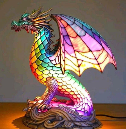 Animal LED Night Light Statue 17cm | Corgi, Dragon & Rabbit