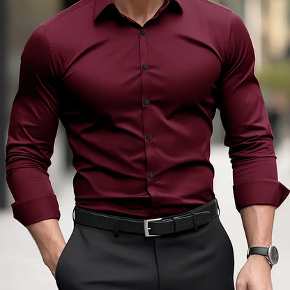 Men's Solid Colour Short Sleeve Linen Shirt | S–3XL