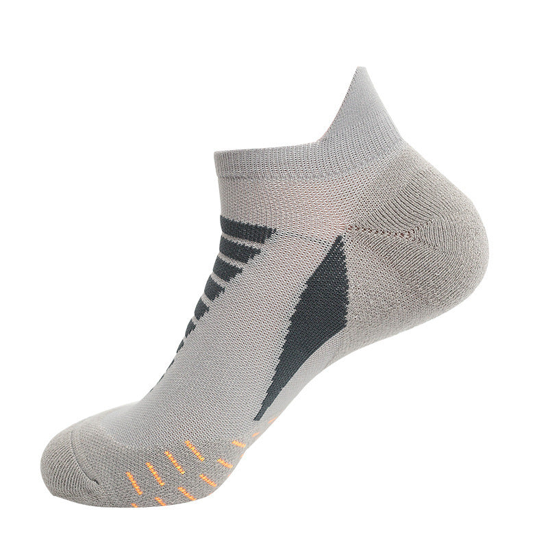 Men's Nylon Jacquard Sports Socks – Breathable Anti-Friction Running Socks