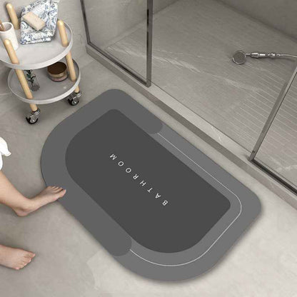 Soft Blended Bathroom Floor Mat – Non-Slip Bath Rug in Oval & Rectangle