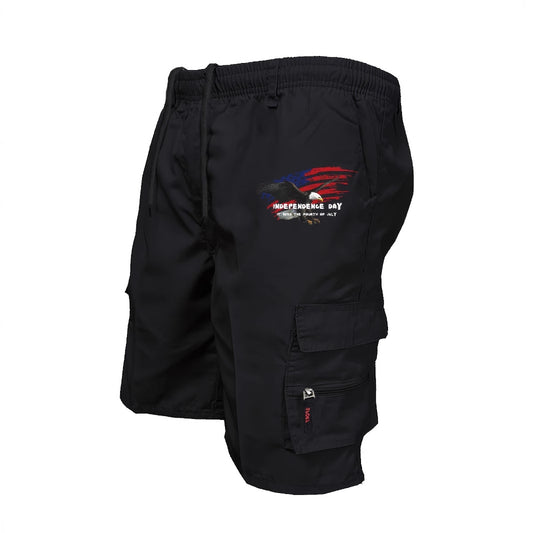 Men's Polyester Casual Workwear Shorts | High Waist Relaxed Fit S-3XL