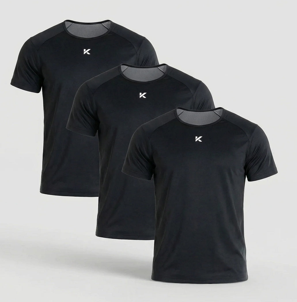 Men's Pro Sauna Sweat Shirt 3-Pack - Workout Top for Weight Loss S-4XL