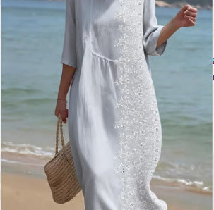 Women's Floral Print Long Sleeve Round Neck Dress | 14 Styles