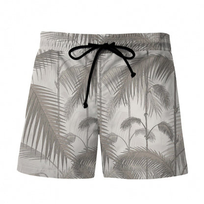 Men's Hawaiian Print Beach Shorts