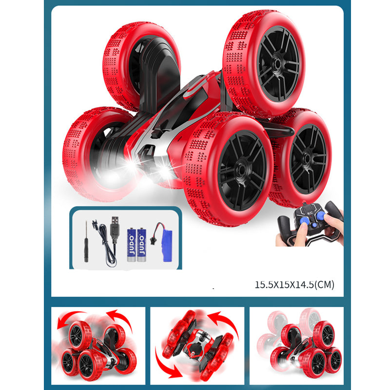 Six Wheel RC Stunt Car - 360 Rotation & LED Lights