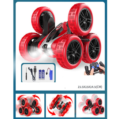 Six Wheel RC Stunt Car - 360 Rotation & LED Lights