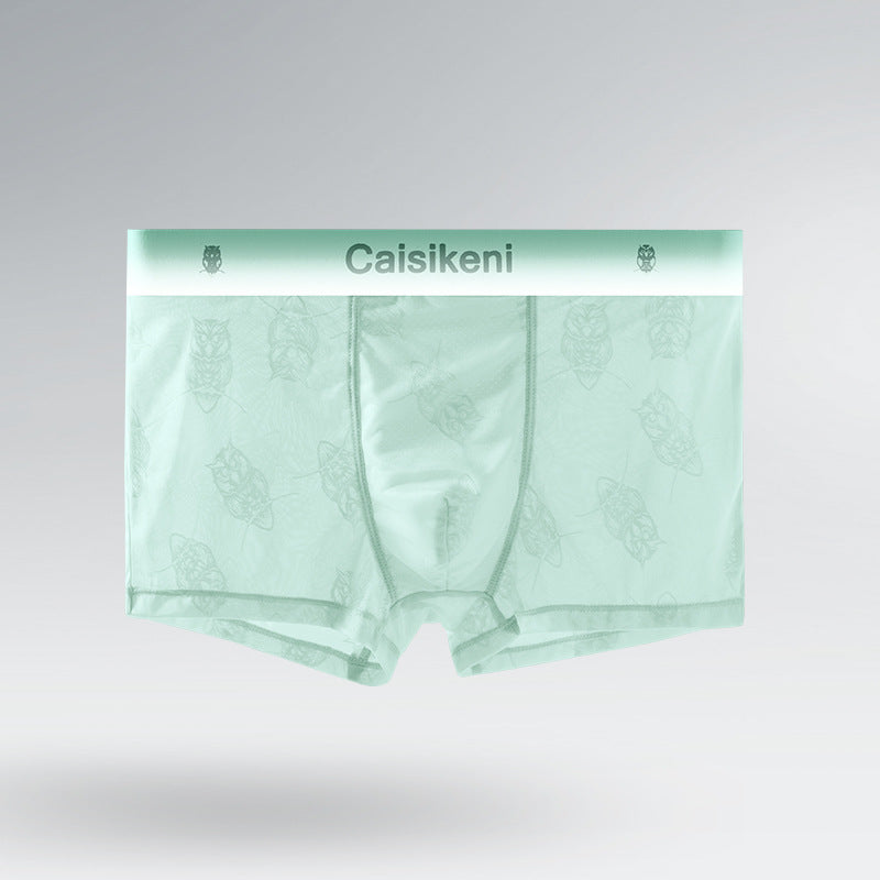 Men's Ice Silk Mesh Boxer Briefs – Quick-Dry Gradient Underwear