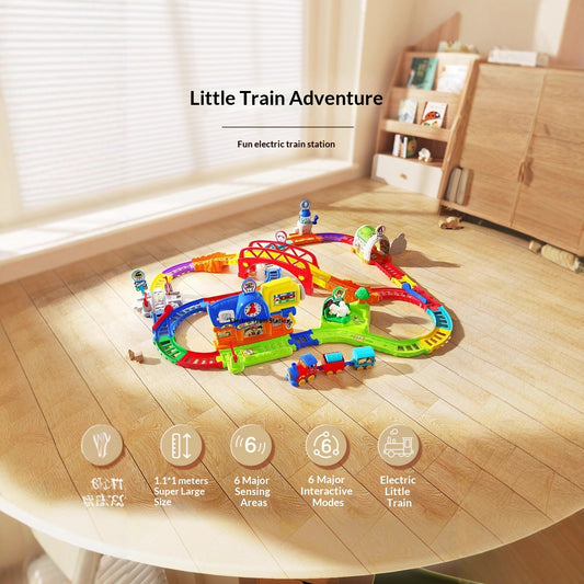 Electric Train Station Building Set with Lights & Music