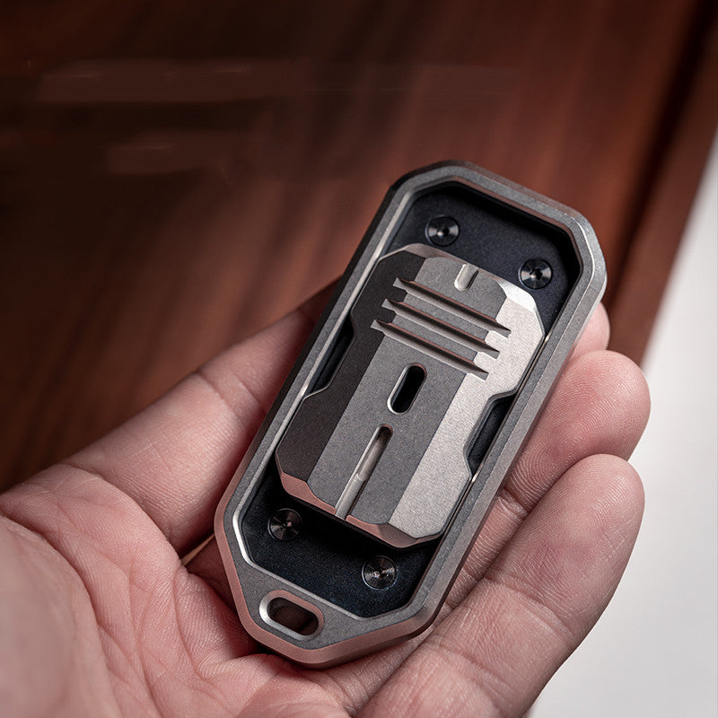 Sound Wave Push Card Metal Fingertip Decompression Toy