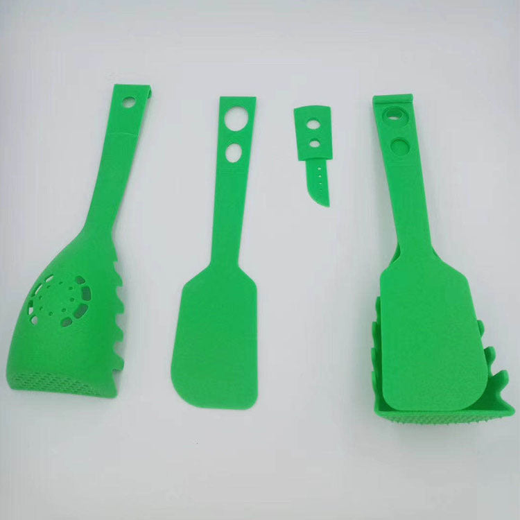 Plastic Kitchen Spatula & Noodle Spoon Set – Cooking Utensils