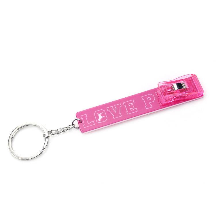 Acrylic Touchless Card Puller Keychain | Hygiene Tool
