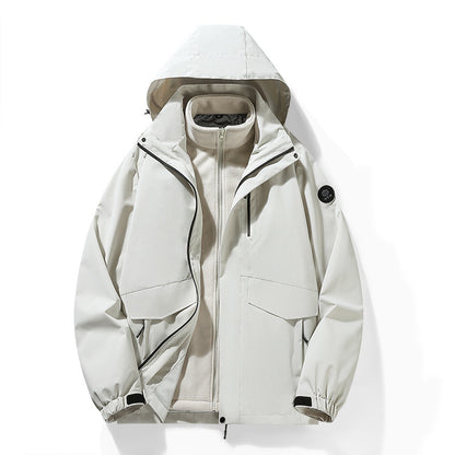 Women's Velvet Zip Jacket | 3D Effect Casual Coat | S-5XL
