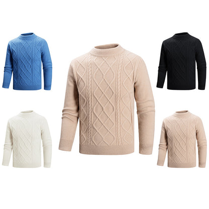 Men's Mock Neck Knit Pullover | Extra Thick Modal Blend | JParker