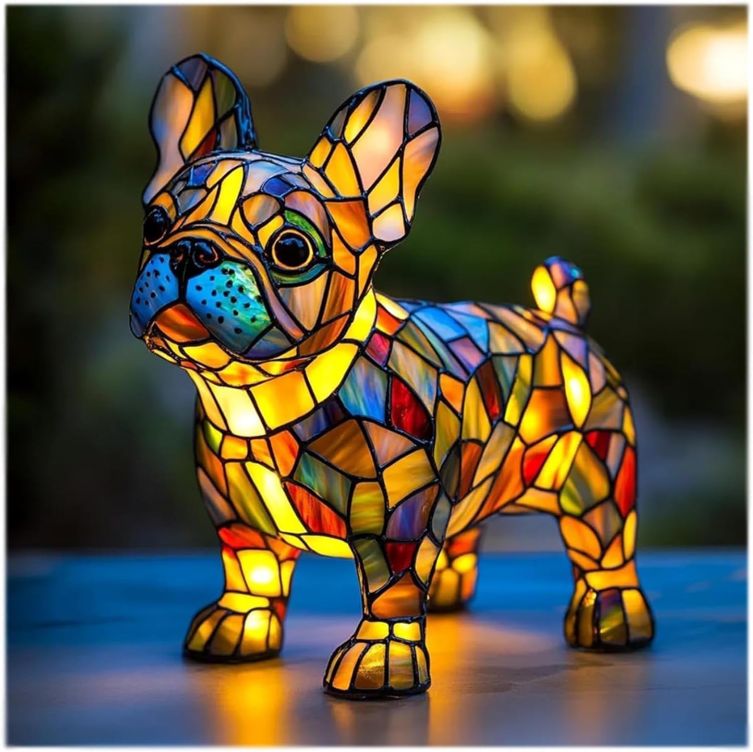 Animal LED Night Light Statue 17cm | Corgi, Dragon & Rabbit