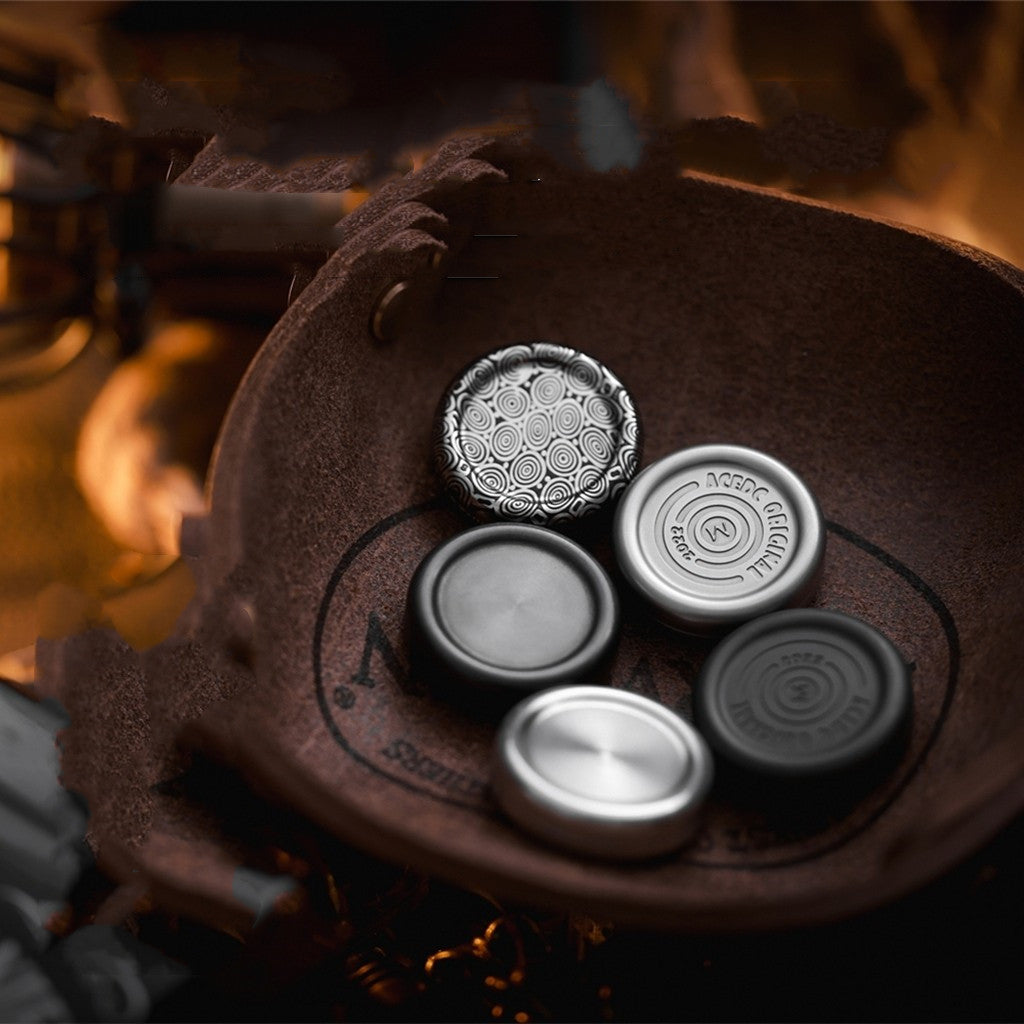Premium Metal Spinning Top EDC Fidget Toy | Stainless Steel & Zirconium