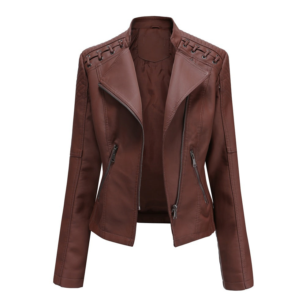 Women's Faux Leather Short Jacket | Slim Fit in 6 Colours