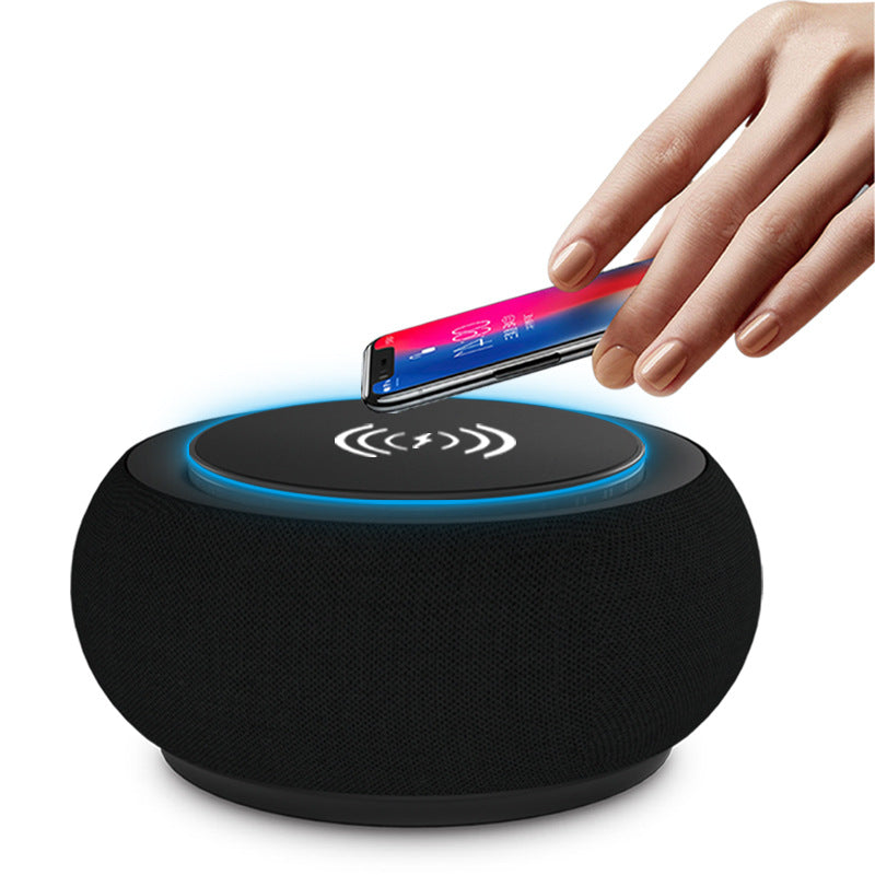 Wireless Bluetooth Speaker with Wireless Charging | 10–20W Dual Speakers | Black & White