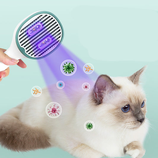 Electric Self-Cleaning Pet Grooming Comb – USB Rechargeable | Dogs & Cats