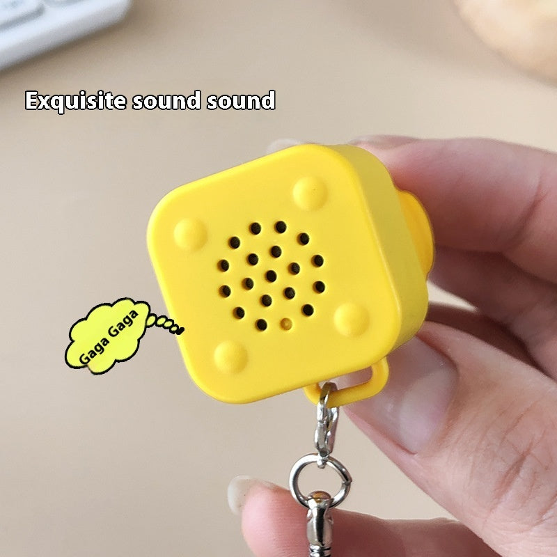 Children's Sound-Emitting Duck Decompression Button Toy