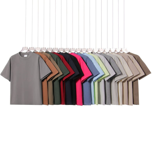 Men's Pure Cotton Drop Shoulder T-Shirt - Relaxed Fit, 19 Colours
