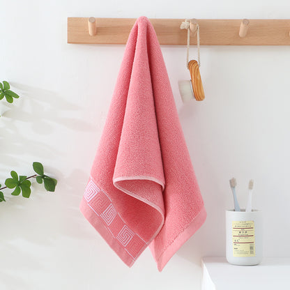 Thickened Cotton Face Towel | Individually Packaged | Pink, Coffee & Blue
