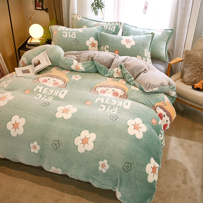 Double-Sided Milk Velvet Duvet Cover | 14 Designs