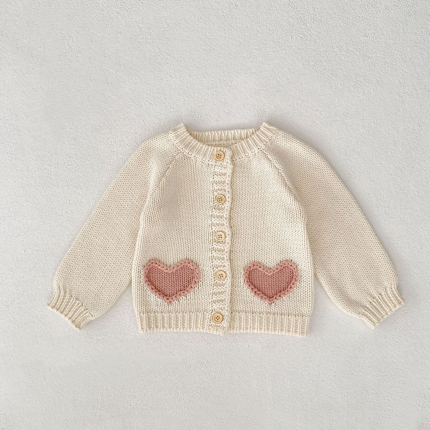 Baby Girls Cotton Knit Cardigan & Hat Set – Infant Knitwear