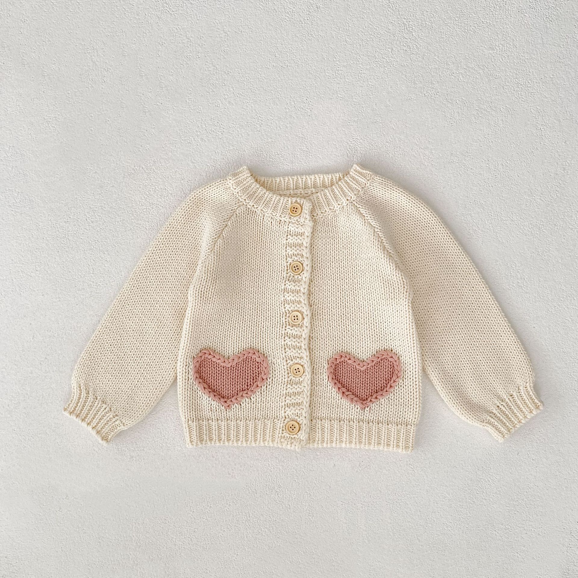 Baby Girls Cotton Knit Cardigan & Hat Set – Infant Knitwear
