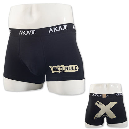 Men's Cotton Boxer Briefs – Cartoon Cat & Solid Colour Prints 17 Styles