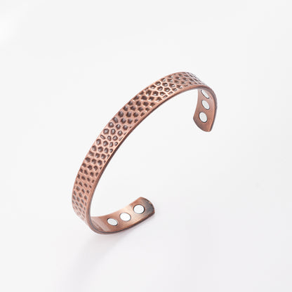 Magnetic Small Wave Pattern Antique Red Copper Brushed