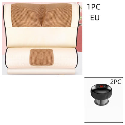 Electric Vacuum Cupping & Gua Sha Massager — Smart Breathing Therapy Device with Heat & Red Light