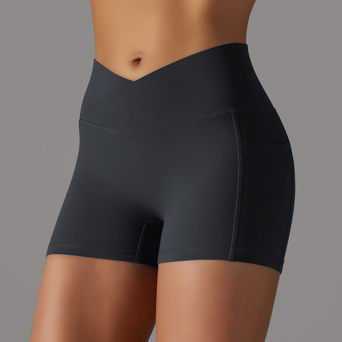 Women's Yoga Shorts with Phone Pocket | Moisture-Wicking | 4 Colours