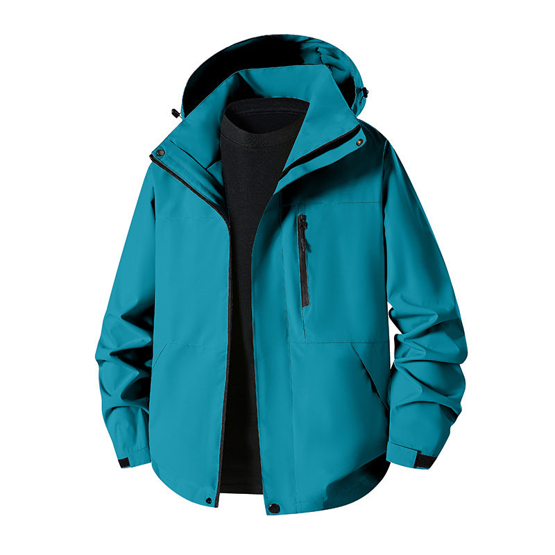 Unisex Waterproof Windproof Hooded Shell Jacket – 12 Colours