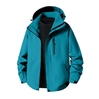 Unisex Waterproof Windproof Hooded Shell Jacket – 12 Colours