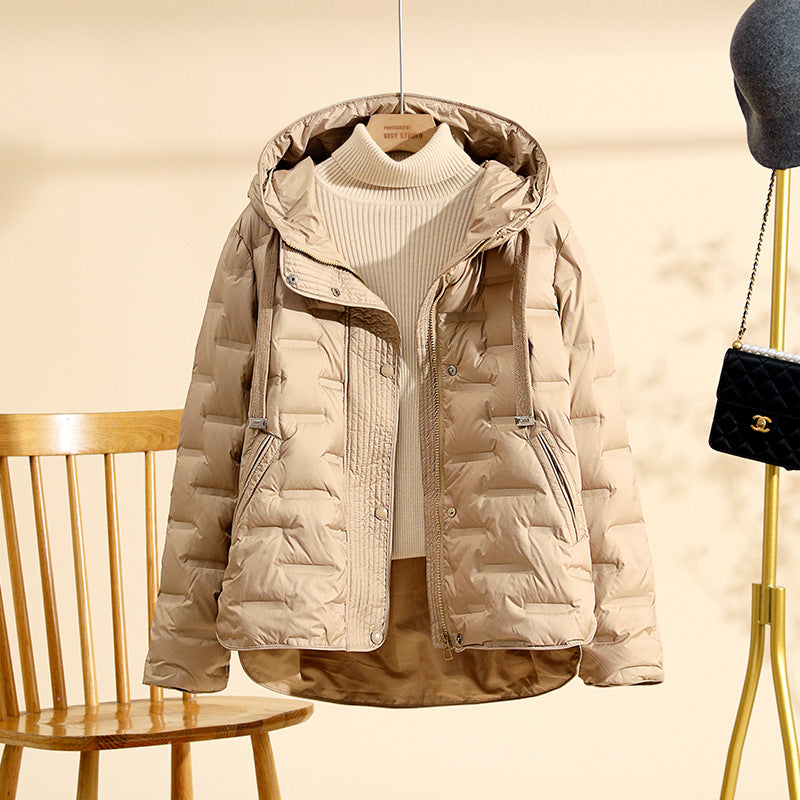 Women's Lightweight Duck Down Jacket - Thickened Puffer