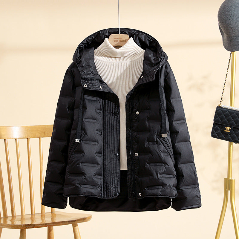 Women's Lightweight Duck Down Jacket - Thickened Puffer