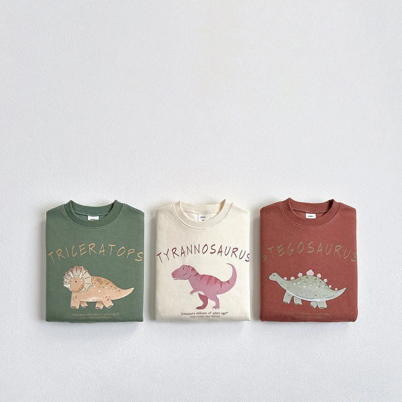 Children's Cartoon Dinosaur Sweatshirt | Boys & Girls Top