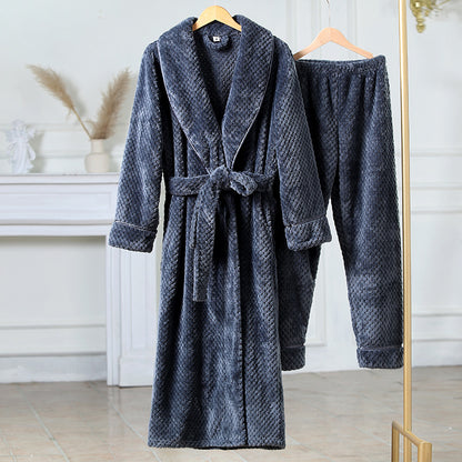 Women's Flannel Pyjama Set | Nightgown & Trousers