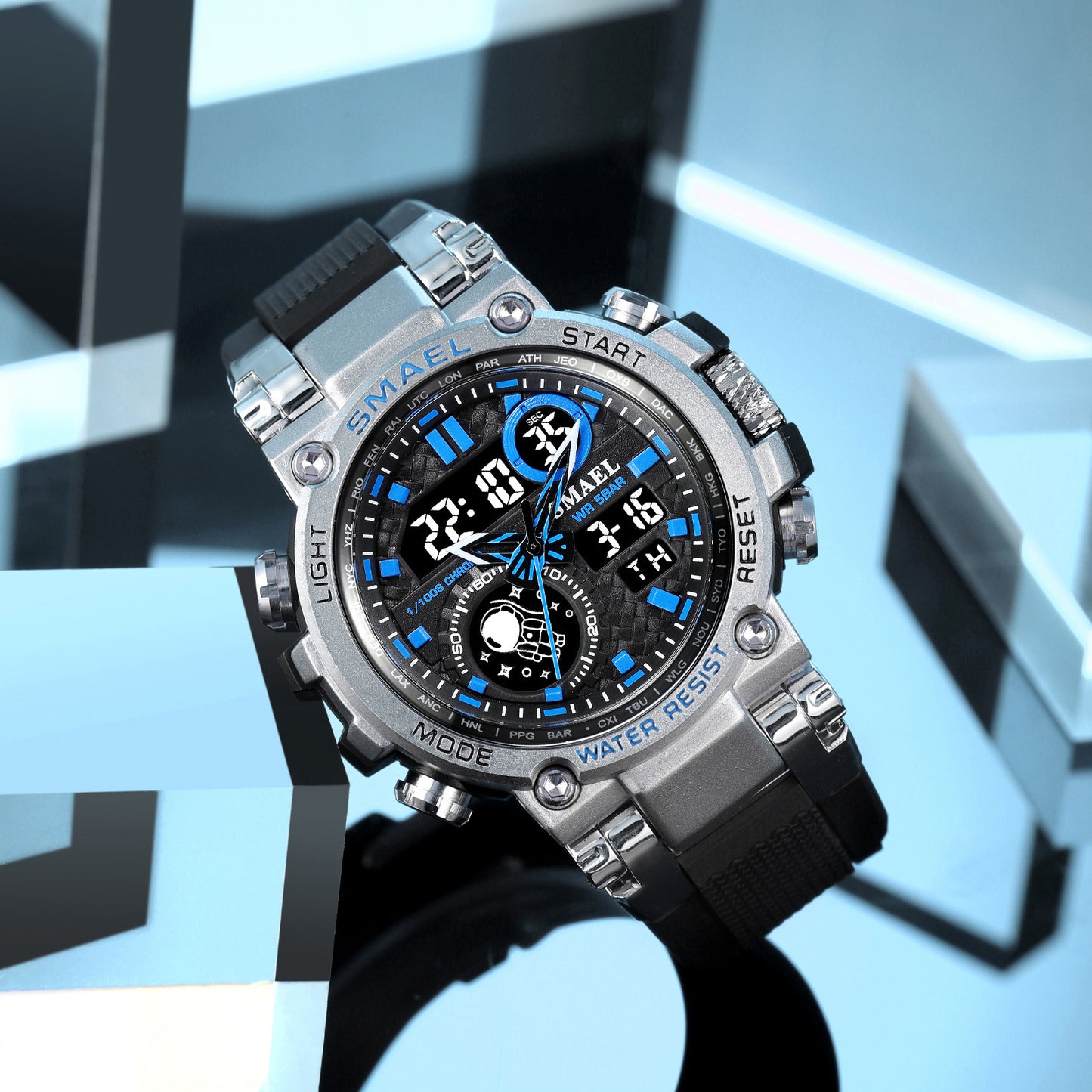 Men's Tactical Sport Digital Watch - Large Dial & Multi-Function