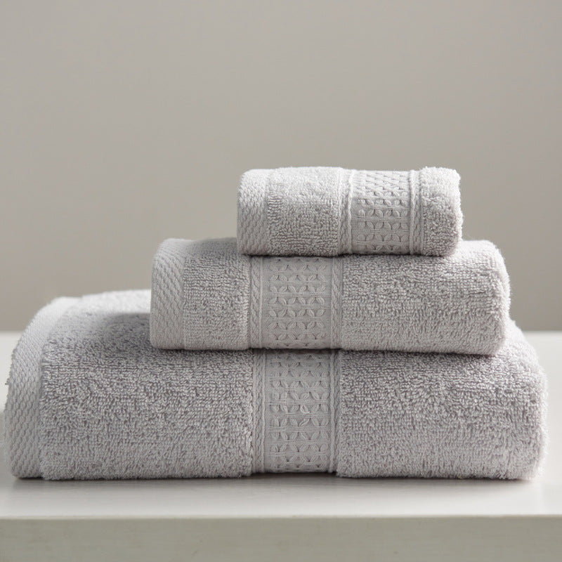 3-Piece Cotton Towel Set | Face, Hand & Bath Towel