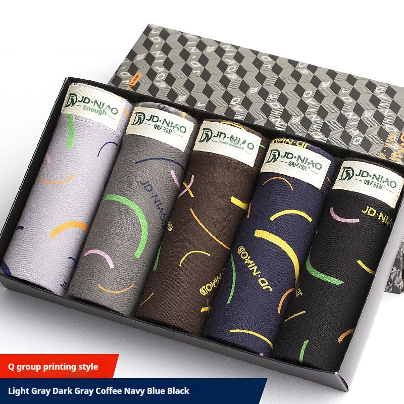Men's Cotton Boxer Shorts 5-Pack – Mixed Colours, Sizes L–XXXXL