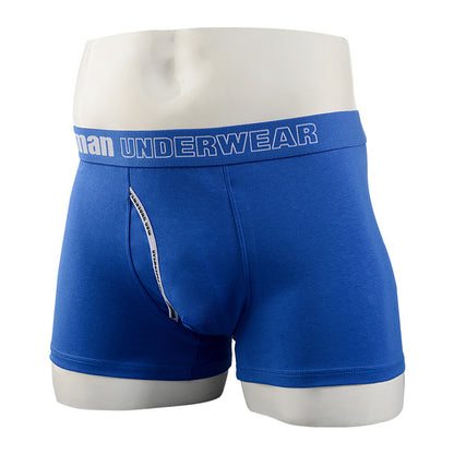 Men's Cotton Boxer Briefs – Cartoon Cat & Solid Colour Prints 17 Styles