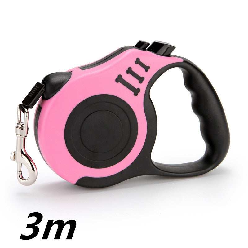 Retractable Dog Lead – One-Touch Brake & Lock | 7 Colours | 3m & 5m